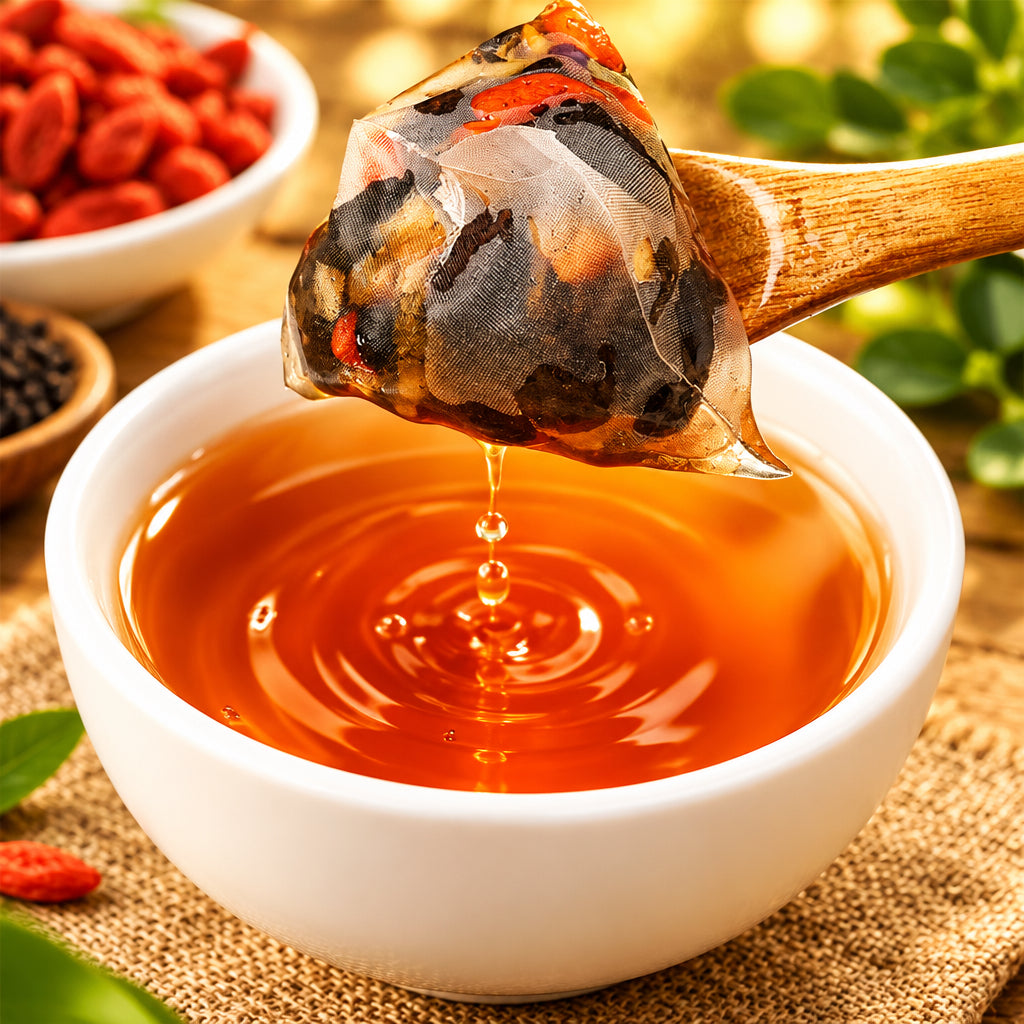 Nouvelle formule de thé rénal Ginseng Six trésors Tisane chinoise