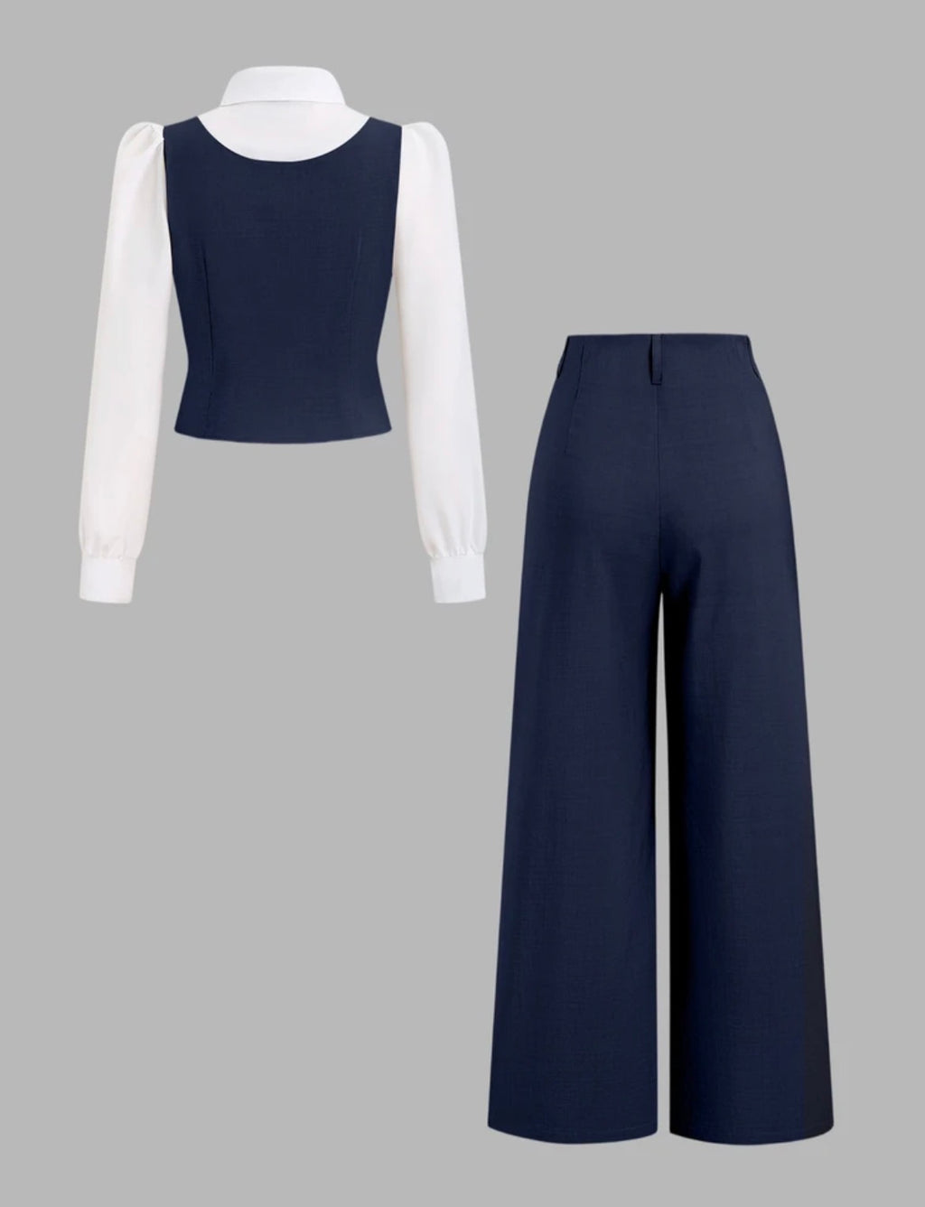 Ensemble de 2 pièces style Preppy pour femmes