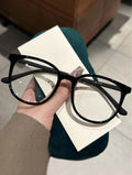 Lunettes de femmes à monture ronde en plastique léger, style classique et décontracté, élégant et moderne, avec branches peintes en caoutchouc