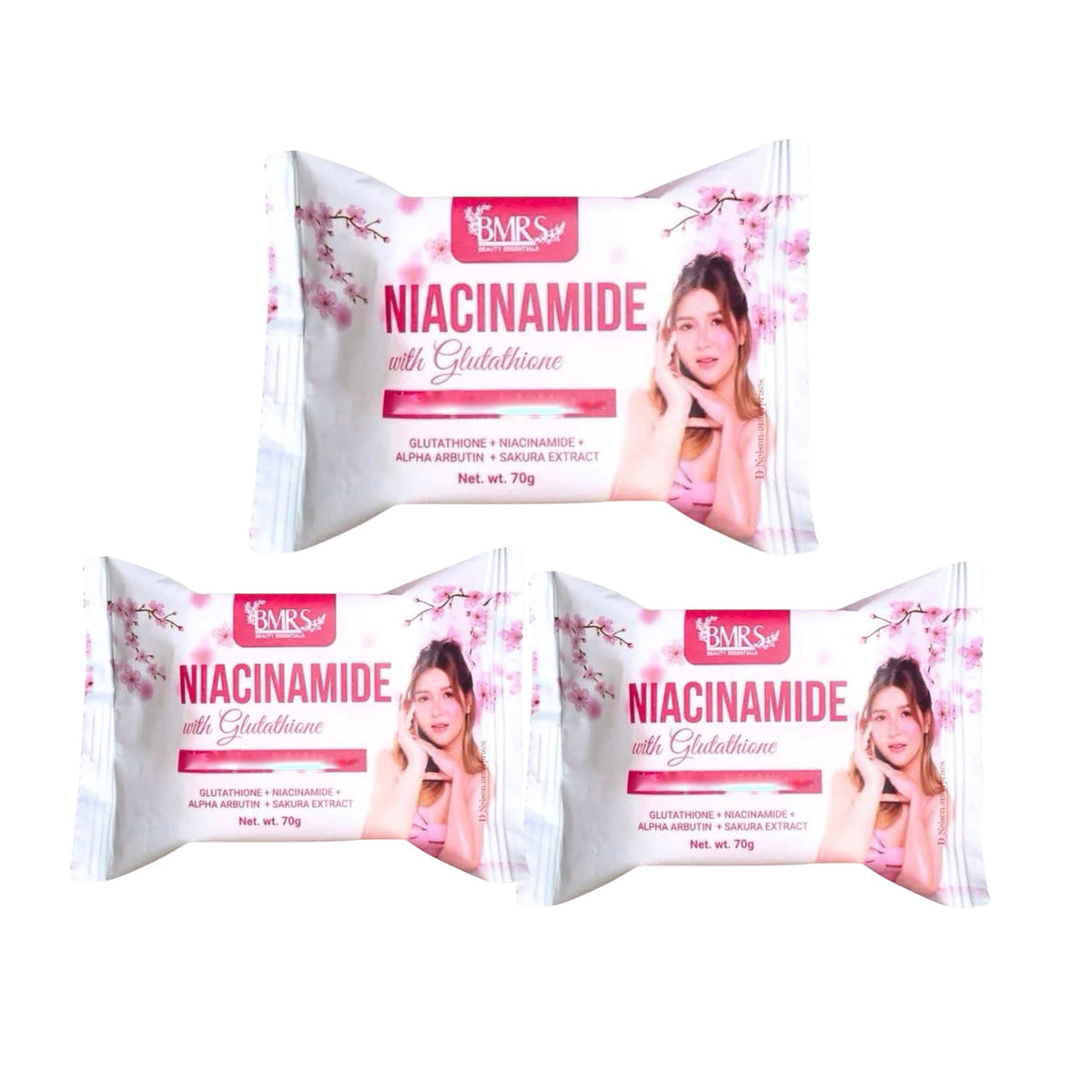 BMRS Niacinamide & Glutathione Premium Brightening Soap – 70 g