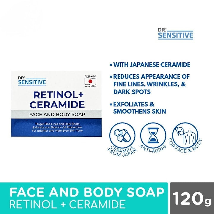 DR SENSITIVE Retinol + Ceramide – Savon Visage & Corps 120 g